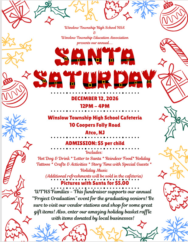 Santa Saturday event flyer